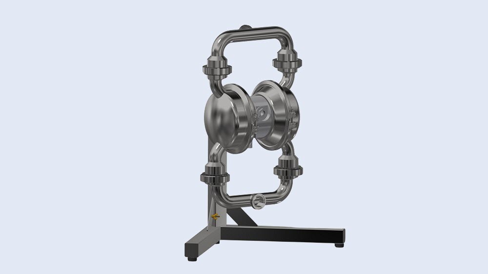 产品图片DEPA®Druckluft-Membranpumpen、Edelstahlpumpen Baureihe SteriTec, Typ S2